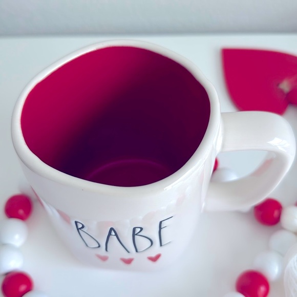 ❗️RAE DUNN BABE MODERN FARMHOUSE VALENTINES DAY COFFEE TEA MUG - Picture 2 of 3